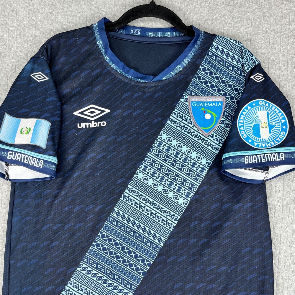 Umbro Guatemala Soccer Jersey Mens S Blue National Team Authentic Short Sleeve